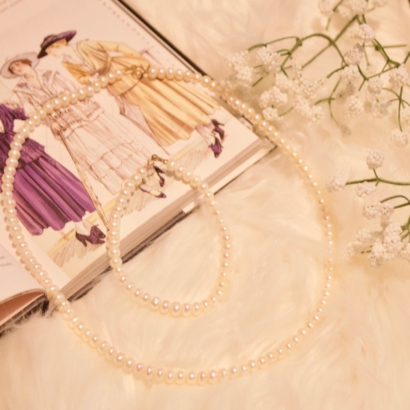 Authentic Fresh Water Pearl Necklace and Bracelet Set - Picture 1 of 3